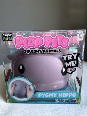SHIPS TODAY! VIRAL Pygmy Hippo Plop Pets Squishy Animals Squeeze Toy Crazy Fun